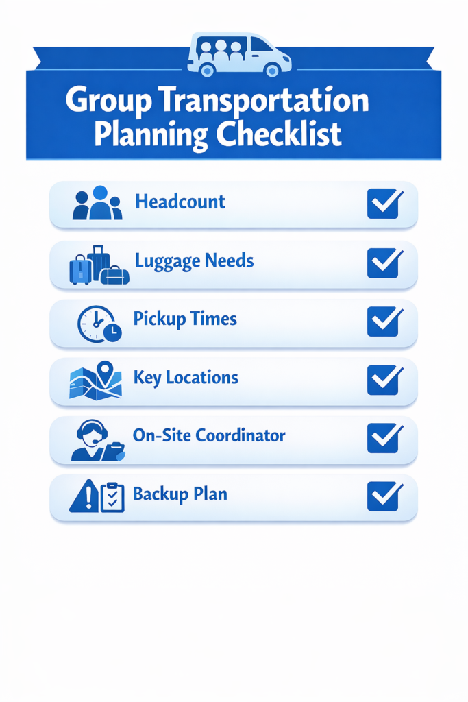 Group Transportation Planning Checklist